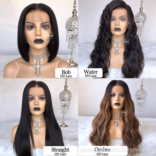100% Original Lace Wig Frontal Body Wave Brazilian Human Hair Premium Wig Human Hair Transparent 13*6 HD Human Hair Lace Wig